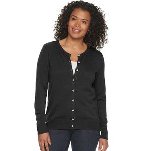 Women's Croft & Barrow®  Button-Front Cardigan